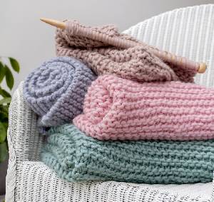 baby blanket knitting kit