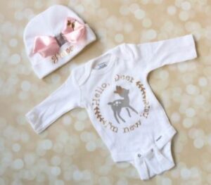 personalized coming home outfit girl